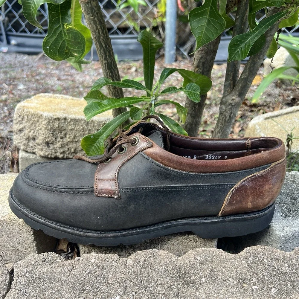 Allen Edmonds Leather Brown Vibram Soles Two Tone 10.5D 33259